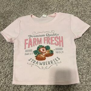 Farm Fresh Kids Pink T-Shirt